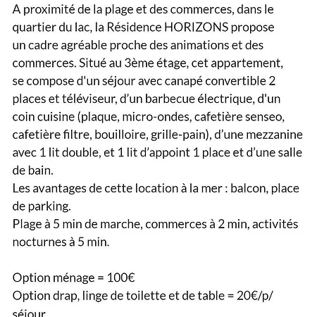 Proche Plage Horizons Apartman Port-la-Nouvelle